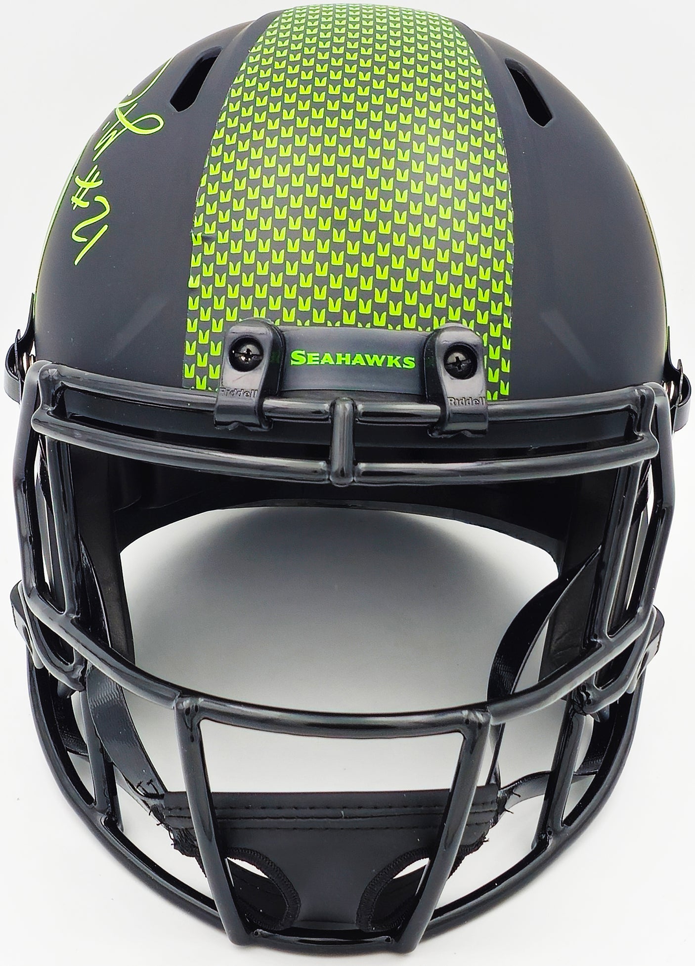 Devon Witherspoon Autographed Seattle Seahawks Eclipse Black Full Size Speed Replica Helmet MCS Holo Stock #235443