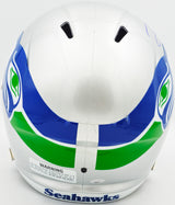 Devon Witherspoon Autographed Seattle Seahawks Silver 1983-01 Throwback Full Size Speed Replica Helmet MCS Holo Stock #235445