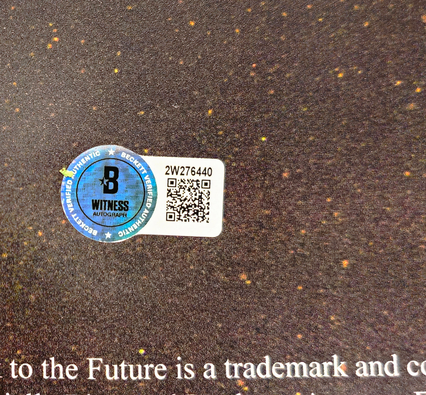 Michael J. Fox Autographed 27x40 Back to the Future Movie Poster Marty McFly Beckett BAS Witness Stock #235460