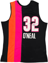 Miami Heat Shaquille Shaq O'Neal Autographed Black Authentic Mitchell & Ness 2005-06 HWC Swingman Jersey Size L PSA/DNA Stock #235522