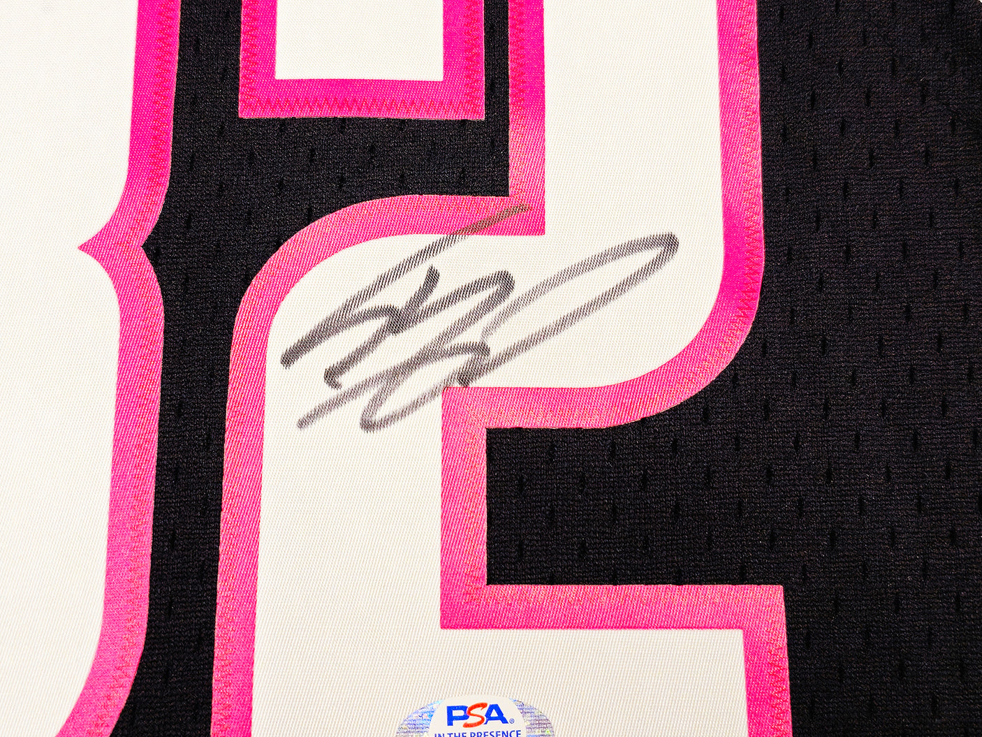 Miami Heat Shaquille Shaq O'Neal Autographed Black Authentic Mitchell & Ness 2005-06 HWC Swingman Jersey Size L PSA/DNA Stock #235522