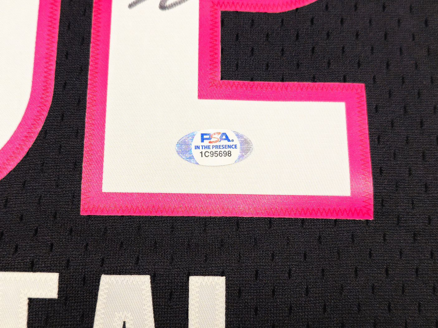 Miami Heat Shaquille Shaq O'Neal Autographed Black Authentic Mitchell & Ness 2005-06 HWC Swingman Jersey Size L PSA/DNA Stock #235522