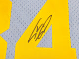 Los Angeles Lakers Shaquille Shaq O'Neal Autographed Baby Blue Authentic Mitchell & Ness 2001-02 HWC Swingman Jersey Size XL Beckett BAS Witness Stock #235516