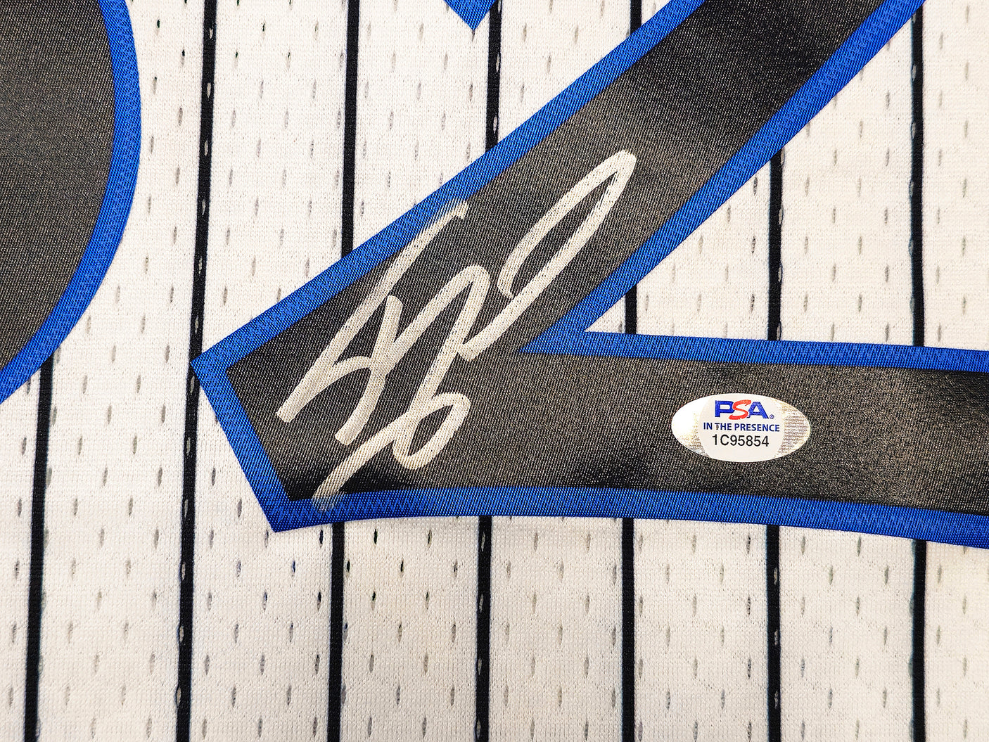 Orlando Magic Shaquille Shaq O'Neal Autographed White Authentic Mitchell & Ness 1993-94 HWC Swingman Jersey Size L PSA/DNA Stock #235519