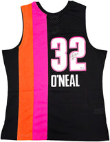 Miami Heat Shaquille Shaq O'Neal Autographed Black Authentic Mitchell & Ness 2005-06 HWC Swingman Jersey Size L Beckett BAS Witness Stock #235523