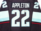 Seattle Kraken Mason Appleton Autographed Blue Fanatics Breakaway Jersey Size XL With Inaugural Season Patch Fanatics Holo Stock #235575