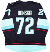 Seattle Kraken Joonas Donskoi Autographed Blue Fanatics Breakaway Jersey Size XL With Inaugural Season Patch Fanatics Holo Stock #235585