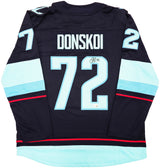 Seattle Kraken Joonas Donskoi Autographed Blue Fanatics Breakaway Jersey Size XL With Inaugural Season Patch Fanatics Holo Stock #235585