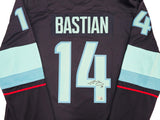 Seattle Kraken Nathan Bastian Autographed Blue Fanatics Breakaway Jersey Size XL With Inaugural Season Patch Fanatics Holo Stock #235579