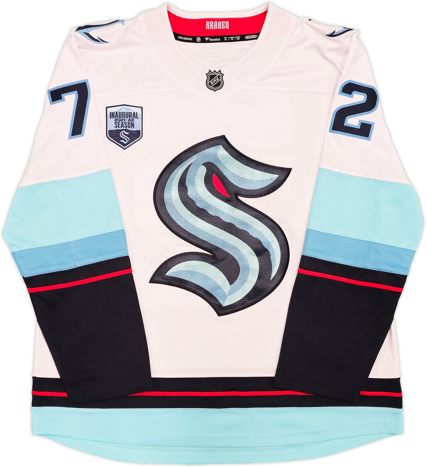 Seattle Kraken Joonas Donskoi Autographed White Fanatics Breakaway Jersey Size XL With Inaugural Season Patch Fanatics Holo Stock #235587