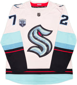 Seattle Kraken Joonas Donskoi Autographed White Fanatics Breakaway Jersey Size XL With Inaugural Season Patch Fanatics Holo Stock #235587