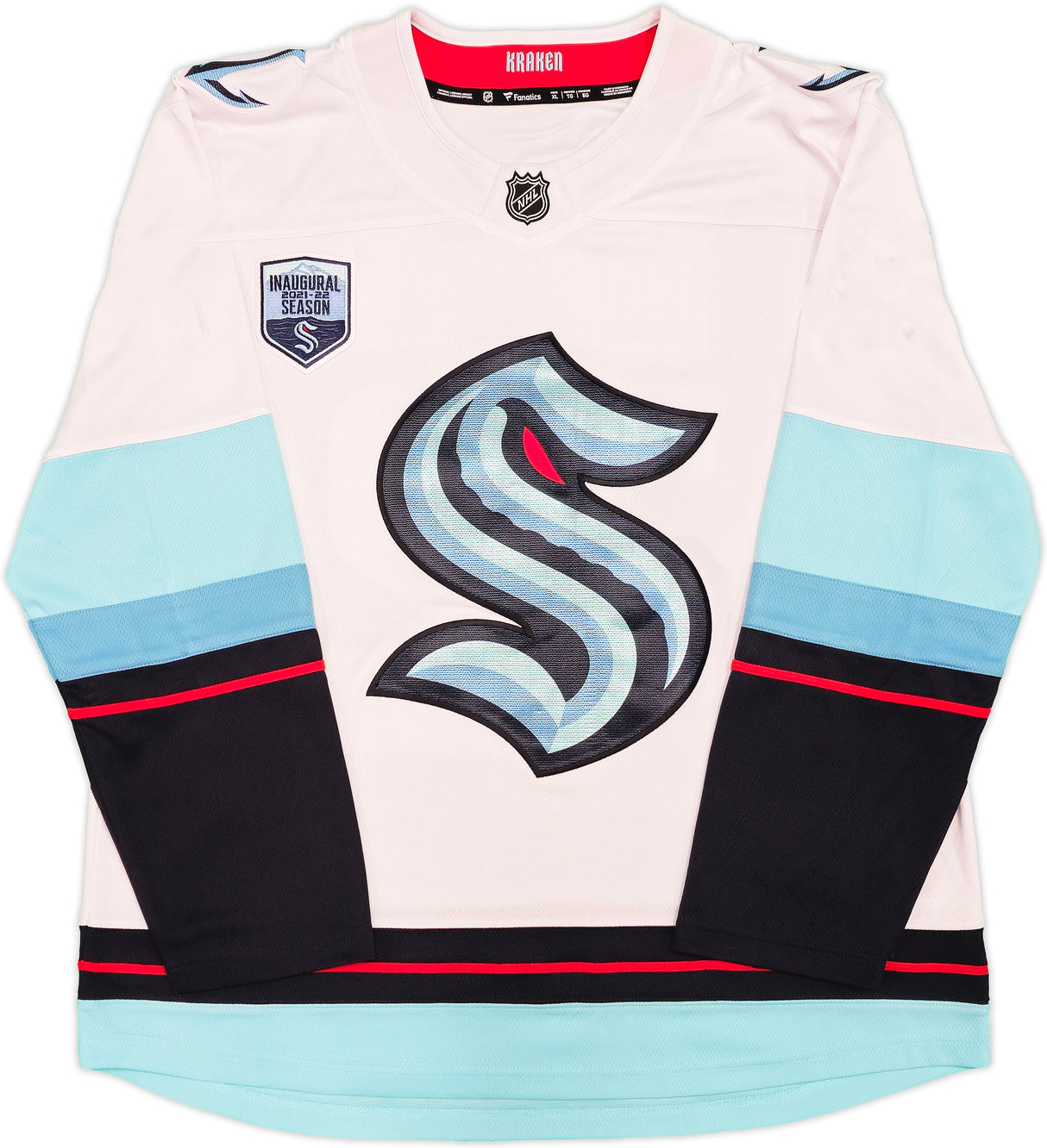 Seattle Kraken Alexander Wennberg Autographed White Fanatics Breakaway Jersey Size XL With Inaugural Season Patch Fanatics Holo Stock #235583