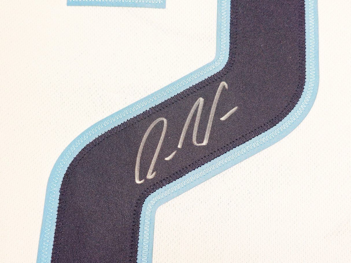 Seattle Kraken Alexander Wennberg Autographed White Adidas Authentic Jersey Size 54 With Inaugural Season Patch Fanatics Holo Stock #235582