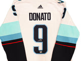 Seattle Kraken Ryan Donato Autographed White Adidas Authentic Jersey Size 54 With Inaugural Season Patch Fanatics Holo Stock #235572