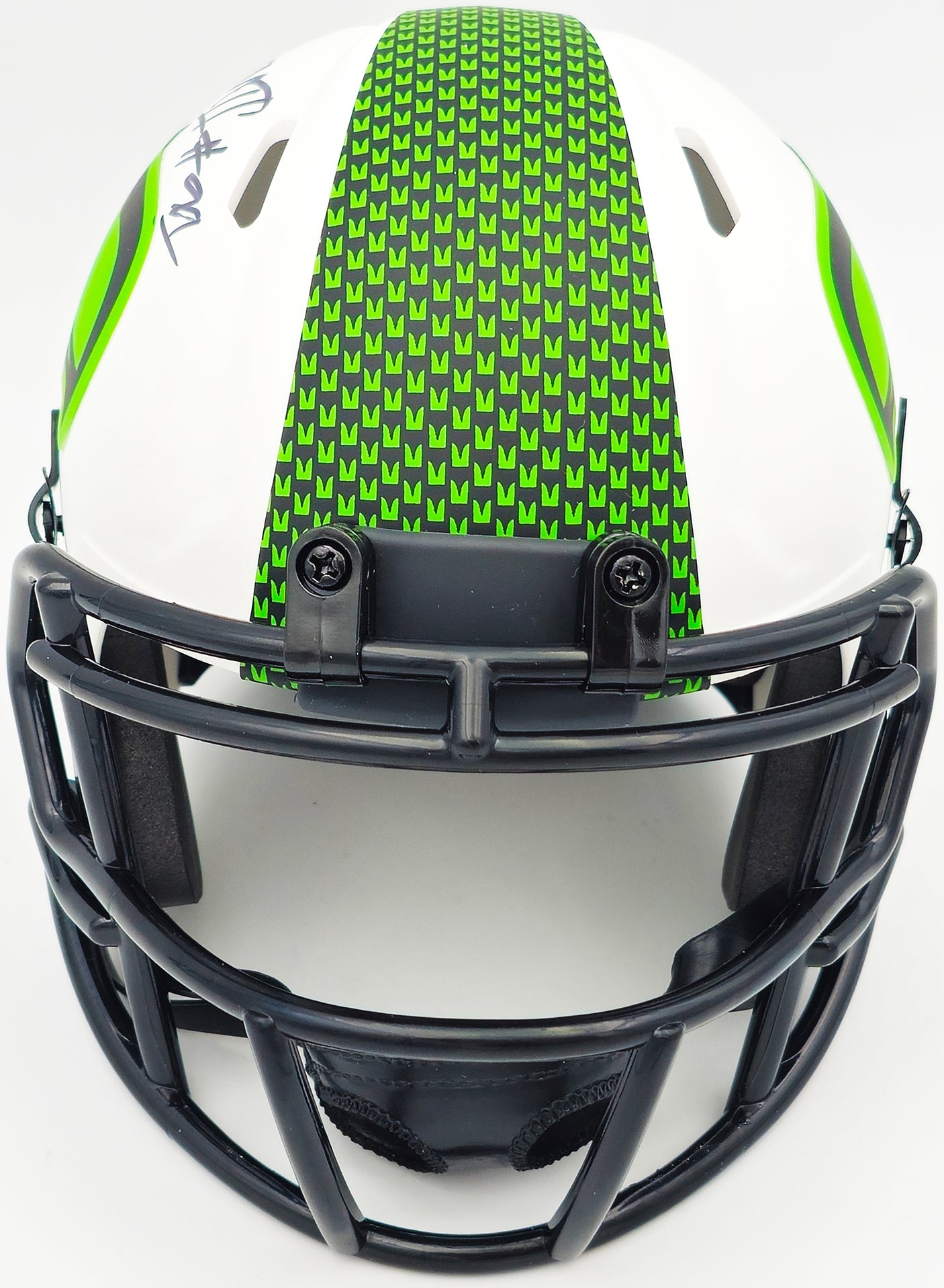 Byron Murphy II Autographed Seattle Seahawks Lunar Eclipse White Speed Mini Helmet MCS Holo Stock #235599