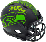 Byron Murphy II Autographed Seattle Seahawks Eclipse Black Speed Mini Helmet MCS Holo Stock #235601