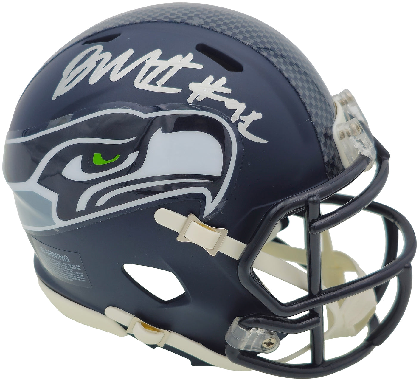 Byron Murphy II Autographed Seattle Seahawks Blue Speed Mini Helmet MCS Holo Stock #235602