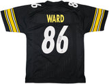 Pittsburgh Steelers Hines Ward Autographed Black Jersey Beckett BAS Witness Stock #253381