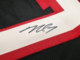Atlanta Falcons Michael Vick Autographed Black Jersey Beckett BAS Witness Stock #253383
