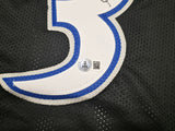 Minnesota Timberwolves Stephon Marbury Autographed Black Jersey Beckett BAS Witness Stock #253386