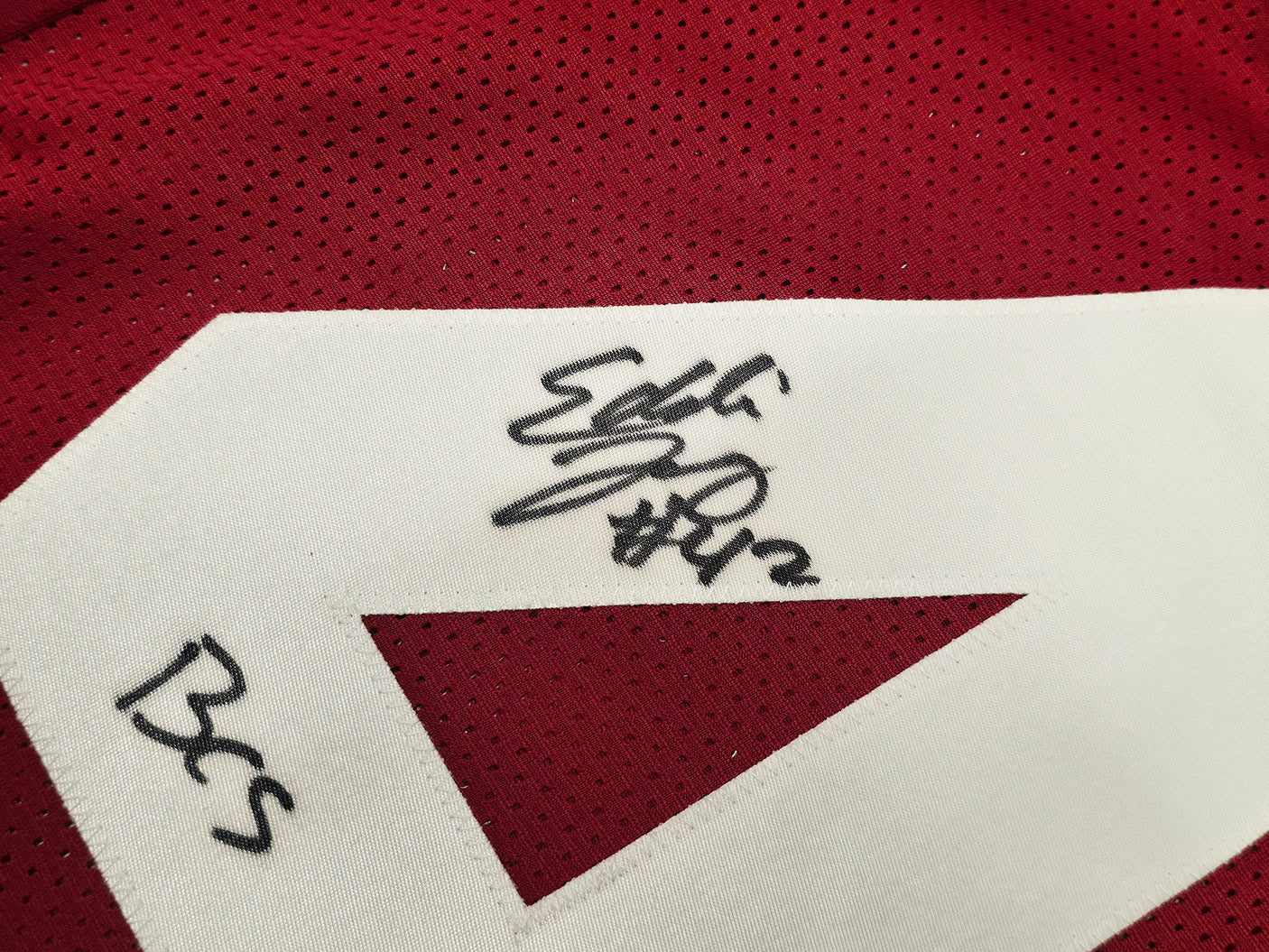 Alabama Crimson Tide Eddie Lacy Autographed Crimson Jersey "BCS MVP" PSA/DNA Stock #253394