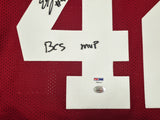 Alabama Crimson Tide Eddie Lacy Autographed Crimson Jersey "BCS MVP" PSA/DNA Stock #253394