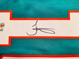 Miami Dolphins Tyreek Hill Autographed Teal Jersey Beckett BAS Witness Stock #253389