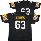 Pittsburgh Steelers Ernie Holmes Autographed Black Jersey PSA/DNA Stock #253388