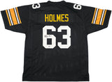 Pittsburgh Steelers Ernie Holmes Autographed Black Jersey PSA/DNA Stock #253388