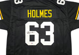 Pittsburgh Steelers Ernie Holmes Autographed Black Jersey PSA/DNA Stock #253388