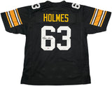 Pittsburgh Steelers Ernie Holmes Autographed Black Jersey PSA/DNA Stock #253387