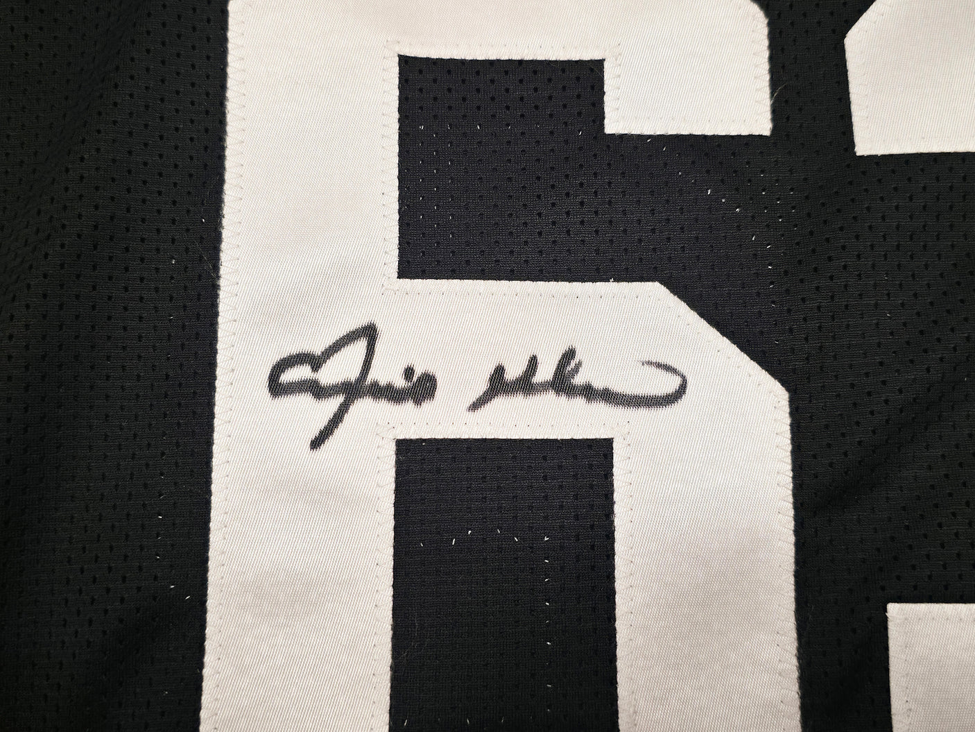 Pittsburgh Steelers Ernie Holmes Autographed Black Jersey PSA/DNA Stock #253387