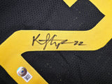 Utah Jazz Kyle Filipowski Autographed Black Jersey Beckett BAS Witness Stock #253282