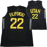 Utah Jazz Kyle Filipowski Autographed Black Jersey "K Flip" Beckett BAS Witness Stock #253281