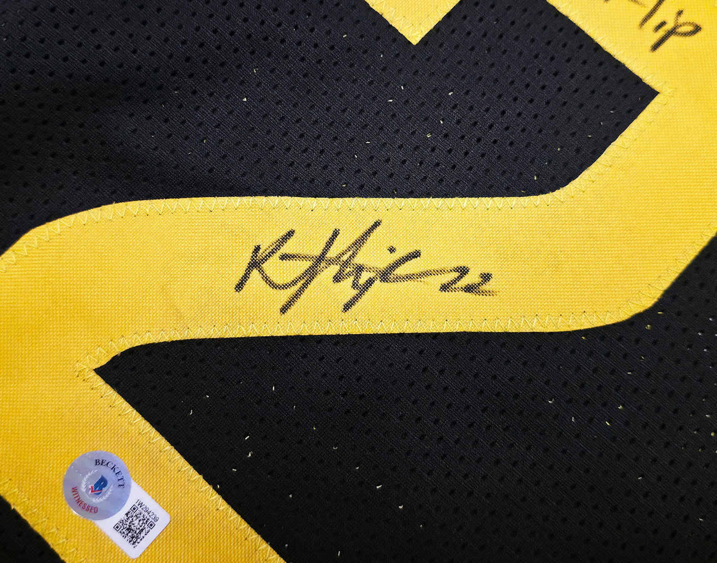 Utah Jazz Kyle Filipowski Autographed Black Jersey "K Flip" Beckett BAS Witness Stock #253281