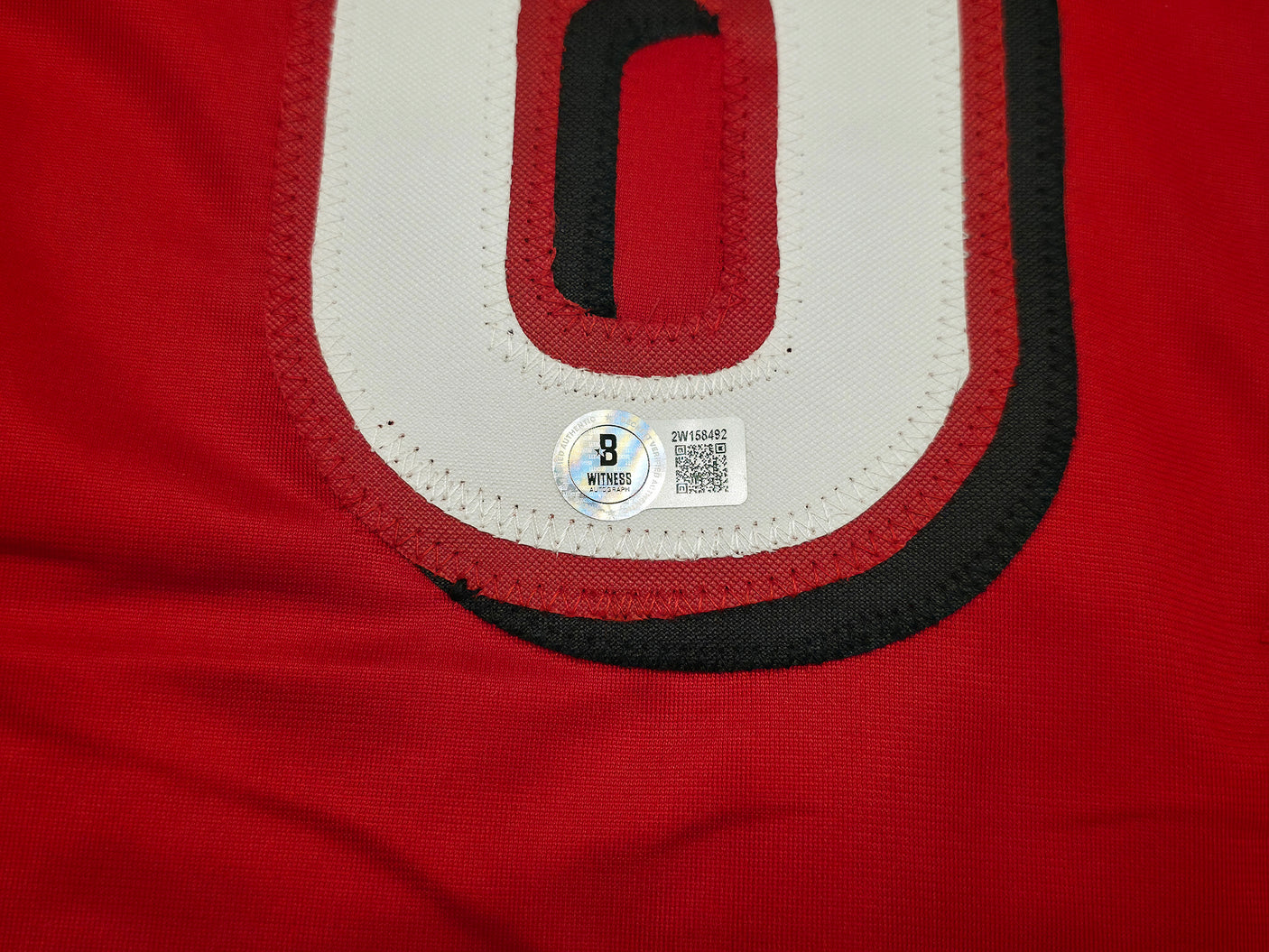 Cincinnati Reds Rhett Lowder Autographed Red Jersey Beckett BAS Witness Stock #253290