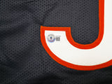 Chicago Bears Dick Butkus Autographed Blue Jersey Beckett BAS Witness Stock #253323