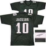 Philadelphia Eagles DeSean Jackson Autographed Green Jersey Beckett BAS Witness Stock #253484