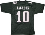 Philadelphia Eagles DeSean Jackson Autographed Green Jersey Beckett BAS Witness Stock #253484