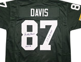 Green Bay Packers Willie Davis Autographed Green Jersey "HOF 81, SB I & II Champs" PSA/DNA Stock #253494