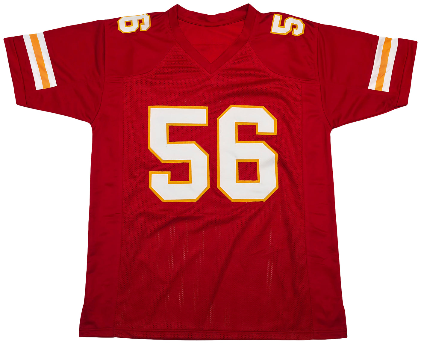 Kansas City Chiefs Derrick Johnson Autographed Red Jersey Beckett BAS QR Stock #253405