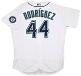 Seattle Mariners Julio Rodriguez Autographed White Nike Authentic Collection Jersey Size 52 Beckett BAS Witness Stock #252429
