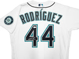 Seattle Mariners Julio Rodriguez Autographed White Nike Authentic Collection Jersey Size 44 Beckett BAS Witness Stock #252427