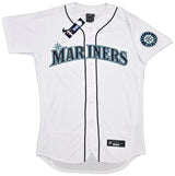 Seattle Mariners Julio Rodriguez Autographed White Nike Authentic Collection Jersey Size 44 Beckett BAS Witness Stock #252427