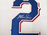 Texas Rangers Marcus Semien Autographed White Nike Jersey Size L "23 WS Champs" Beckett BAS Witness Stock #252433