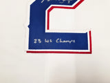 Texas Rangers Marcus Semien Autographed White Nike Jersey Size L "23 WS Champs" Beckett BAS Witness Stock #252433