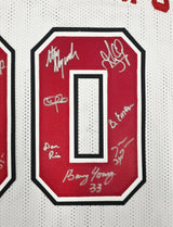 UNLV Runnin Rebels 1990 NCAA Champions Autographed White Jersey With 13 Signatures Including Larry Johnson Beckett BAS Witness Stock #252796