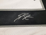 Las Vegas Raiders Geno Smith Autographed White Jersey Beckett BAS Witness Stock #253487
