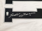Oakland Raiders Sebastian Janikowski Autographed White Jersey Beckett BAS QR Stock #253390