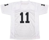 Oakland Raiders Sebastian Janikowski Autographed White Jersey Beckett BAS QR Stock #253390
